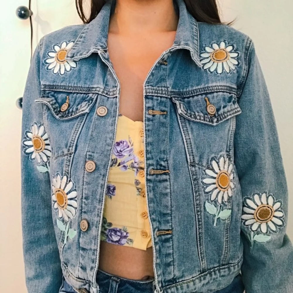 Floral Jean Jacket